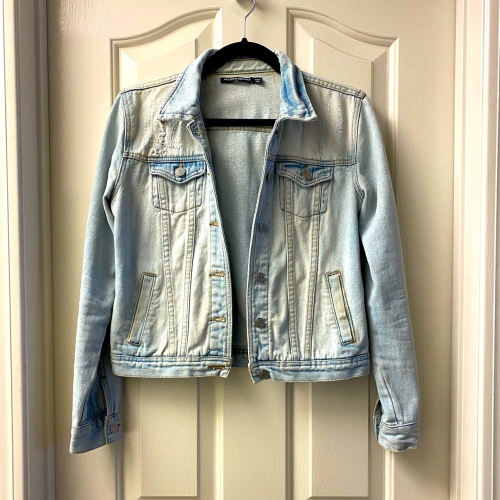 Brand Melville Distressed Denim Jacket